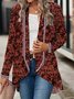 Élasticité moyenne Manches Longues Régulier Floral Kimono pour Femmes