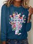 Chemisiers1 Décontracté Printemps / Automne Papillon Quotidien Ample Meilleure vente Manches Longues Col Rond Droit pour Femmes