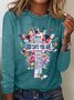 Chemisiers1 Décontracté Printemps / Automne Papillon Quotidien Ample Meilleure vente Manches Longues Col Rond Droit pour Femmes