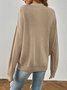 Cardigans Décontracté Plain Hiver Quotidien Manches Longues Laine/Tricot Régulier Épaissi Droit pour Femmes