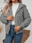 Micro-élasticité Sweat-shirt à Capuche Manches Longues Régulier Plain Blouson pour Femmes