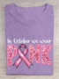 T-shirts Décontracté Été Lettres de texte Coton Ample Manches Courtes Col Rond Régulier Droit pour Femmes