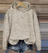 à Capuche Femmes Décontracté Floral Printemps / Automne Coton Micro-élasticité Quotidien Ample Manches Longues Droit