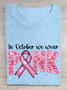 T-shirts Décontracté Été Lettres de texte Coton Ample Manches Courtes Col Rond Régulier Droit pour Femmes