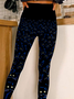 Pantalons De Yoga Décontracté Toutes Les Saisons Chat Polyester Naturel Serré Long Legging Élasticité moyenne pour Femmes