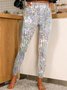 Pantalons De Yoga Décontracté Toutes Les Saisons Toussaint Naturel à Haute Élasticité Faire la navette Serré Long Régulier pour Femmes
