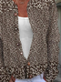 Cardigans Femmes Décontracté Printemps / Automne impression en 3D Quotidien Ample Régulier Jour de Thanksgiving Droit Régulier
