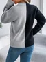 Pulls Décontracté Printemps / Automne Toussaint Col Rond Laine/Tricot Régulier Droit Élasticité moyenne Non pour Femmes