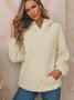 Sweat-shirts Femmes Décontracté Plain Printemps / Automne Sweat-shirt à Capuche Quotidien Ample Manches Longues Régulier Droit