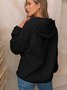 Sweat-shirts Femmes Décontracté Plain Printemps / Automne Sweat-shirt à Capuche Quotidien Ample Manches Longues Régulier Droit