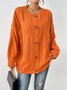 Cardigans Décontracté Plain Printemps / Automne Naturel Ample Manches Longues Mi-long Droit Élasticité moyenne pour Femmes