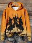 à Capuche Femmes Décontracté Printemps / Automne Toussaint Polyester Sweat-shirt à Capuche Naturel Quotidien Régulier Droit