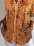 Chemises Femmes Boho Ethnique Printemps / Automne Quotidien Manches Longues Régulier Col de Chemise ré T.-N.-L.