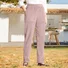 Pantalons Femmes Décontracté Plain Printemps / Automne Naturel Quotidien Tissu pelucheux/polaire granuleux Long Droit Régulier