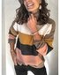 Pulls Rayé Décontracté Printemps / Automne Micro-élasticité Quotidien Ample Manches Longues Col Rond Régulier pour Femmes