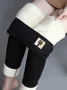 Pantalons De Yoga Femmes Décontracté Hiver Toussaint Naturel à Haute Élasticité Faire la navette Pantalon coupe slim Collant en Toison