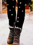 Pantalons De Yoga Femmes Rétro Toutes Les Saisons Petit Marguerite Naturel à Haute Élasticité Quotidien Long Legging Droit