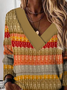 Sweat-shirts Femmes Rayé Décontracté Printemps / Automne Polyester Quotidien Meilleure vente Manches Longues Régulier Régulier