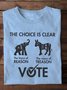 T-shirts Décontracté Été Lettres de texte Coton Quotidien Manches Courtes Régulier Droit Régulier pour Femmes