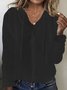 Cardigans Décontracté Plain Printemps / Automne Sweat-shirt à Capuche Quotidien Manches Longues Boucle Régulier Élasticité moyenne pour Femmes