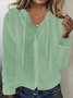 Cardigans Décontracté Plain Printemps / Automne Sweat-shirt à Capuche Quotidien Manches Longues Boucle Régulier Élasticité moyenne pour Femmes