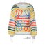 Pulls Femmes Lettres de texte Décontracté Printemps / Automne Micro-élasticité Quotidien Ample Col Rond Fil/fil de laine Régulier