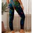 Pantalons De Yoga Femmes Décontracté Floral Hiver Polyester Faire la navette Serré Pantalon coupe slim Long en Toison