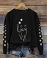 Sweat-shirts Femmes Rayé Décontracté Printemps / Automne Coton Micro-élasticité Vacances Ample Manches Longues Col Rond