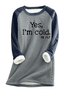 Sweat-shirts Décontracté Hiver Lettres de texte Polyester Coupe Régulière Col Rond Régulier Droit en Toison pour Femmes
