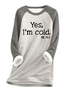 Sweat-shirts Décontracté Hiver Lettres de texte Polyester Coupe Régulière Col Rond Régulier Droit en Toison pour Femmes