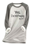 Sweat-shirts Décontracté Hiver Lettres de texte Polyester Coupe Régulière Col Rond Régulier Droit en Toison pour Femmes