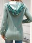 Sweat-shirts Femmes Décontracté Printemps / Automne Plaid Zip Sweat-shirt à Capuche Quotidien Manches Longues Régulier Droit