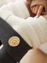 Pantalons De Yoga Femmes Décontracté Plain Hiver Naturel à Haute Élasticité Serré Long Collant en Toison