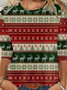 T-shirts Décontracté Printemps / Automne Noël Ample Jersey Noël Col Rond Régulier Droit pour Femmes