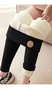 Pantalons De Yoga Femmes Décontracté Plain Hiver Naturel à Haute Élasticité Serré Long Collant en Toison