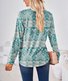 Chemisiers1 Décontracté Floral Printemps / Automne Col Carré Quotidien Brillant Régulier Droit Régulier pour Femmes