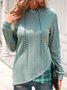 Sweat-shirts Femmes Décontracté Printemps / Automne Plaid Zip Sweat-shirt à Capuche Quotidien Manches Longues Régulier Droit