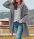 Manches Longues Régulier Plain Blouson pour Femmes