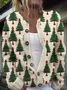 Cardigans Décontracté impression en 3D Hiver Tricoté Micro-élasticité Quotidien Coupe Régulière Manches Longues Droit pour Femmes