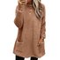 Femmes Plain Noir Col Rond Confortable Robe Mi-Longue Décontracté