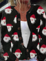 Cardigans Femmes Décontracté Père Noël Hiver Poids lourd Micro-élasticité Quotidien Coupe Régulière Manches Longues Col Rond