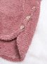 Sweat-shirt à Capuche Manches Longues Poids lourd Plain Sweat à capuche zippé Caniche Blouson pour Femmes