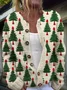 Cardigans Décontracté impression en 3D Hiver Tricoté Micro-élasticité Quotidien Coupe Régulière Manches Longues Droit pour Femmes