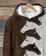 à Capuche Décontracté Floral Printemps / Automne Coton Sweat-shirt à Capuche Micro-élasticité Quotidien Droit Régulier pour Femmes