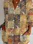 Chemises Femmes Décontracté Ethnique Printemps / Automne Polyester Léger Aucune élasticité Coupe Régulière Droit Col de Chemise
