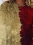 T-shirts Décontracté Bloc de Couleur Printemps / Automne Coton Micro-élasticité Quotidien Coupe Régulière Régulier Régulier pour Femmes