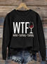 Sweat-shirts Décontracté Printemps / Automne Lettres de texte Quotidien Régulier Jour de Thanksgiving Droit Régulier ré pour Femmes