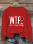Sweat-shirts Décontracté Printemps / Automne Lettres de texte Quotidien Régulier Jour de Thanksgiving Droit Régulier ré pour Femmes