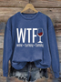 Sweat-shirts Décontracté Printemps / Automne Lettres de texte Quotidien Régulier Jour de Thanksgiving Droit Régulier ré pour Femmes