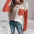 Pulls Décontracté Bloc de Couleur Printemps / Automne Quotidien Ample Col Rond Régulier Droit Non pour Femmes
